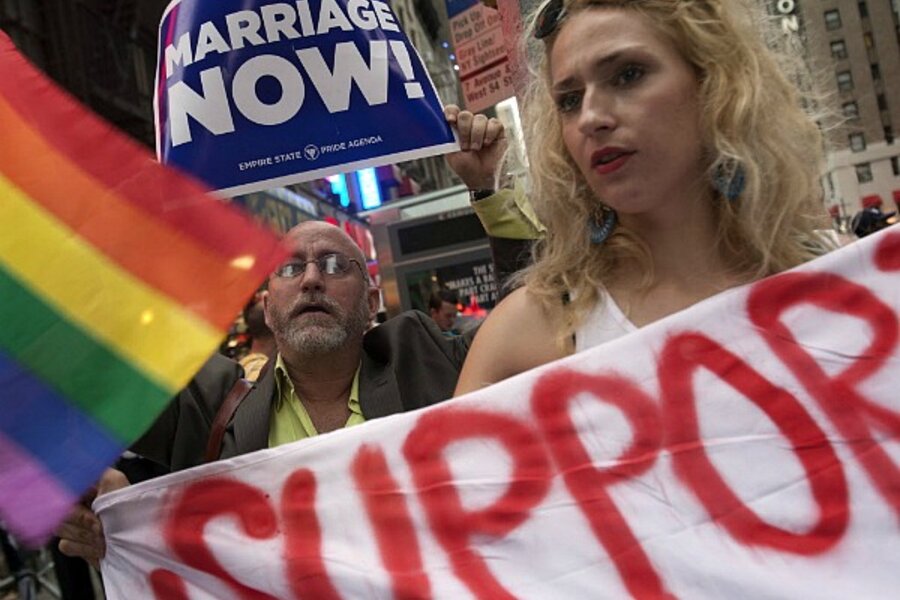 Gay marriage demontrations